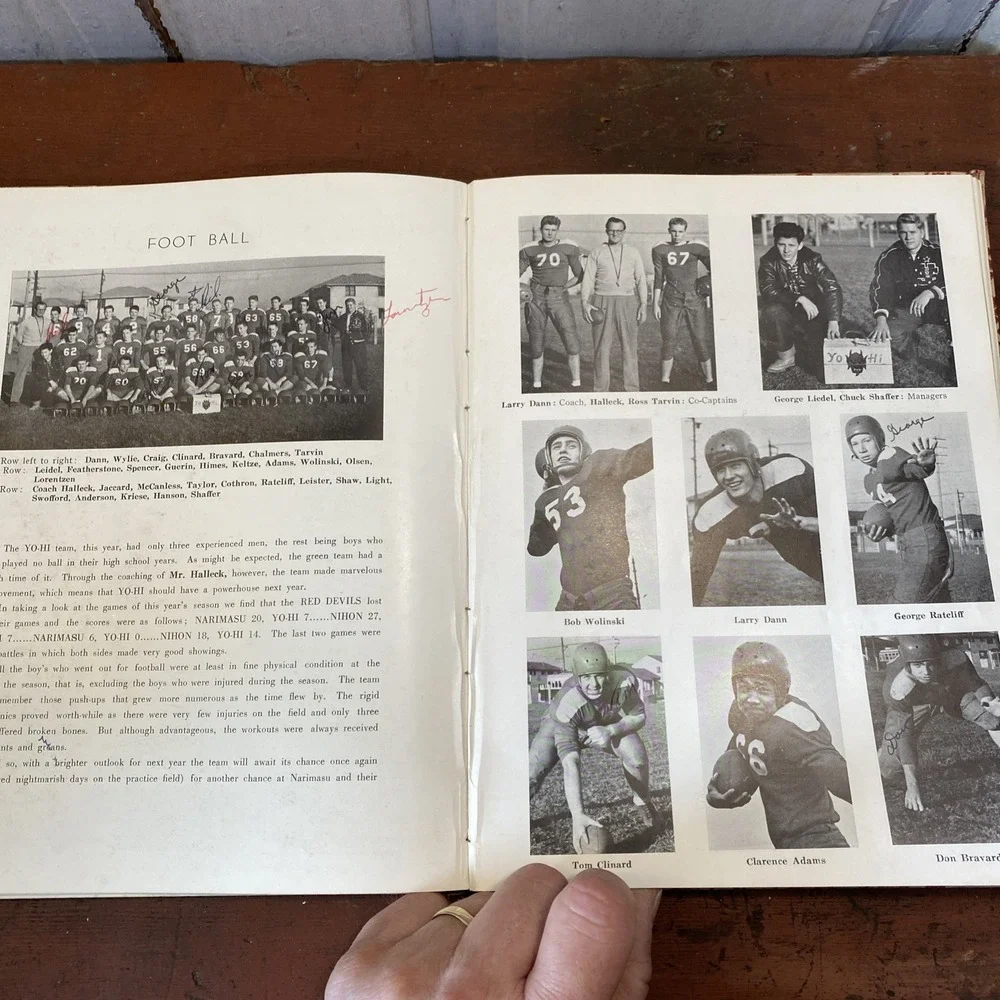 1954 YOKOHAMA YO-HI American High‎ School Yearbook Yokohama, JAPAN Vol II